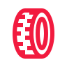 icons8 tire 96 red